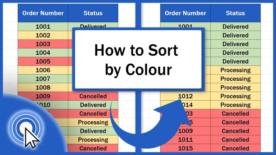 How to Sort by Color in Excel